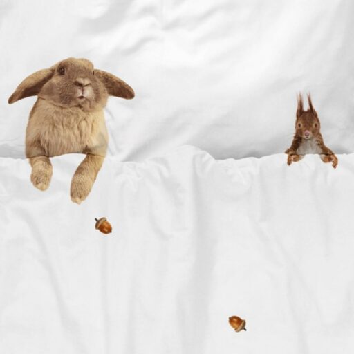 Snurk Dekbedovertrek Furry Friends Flanel 140 x 200