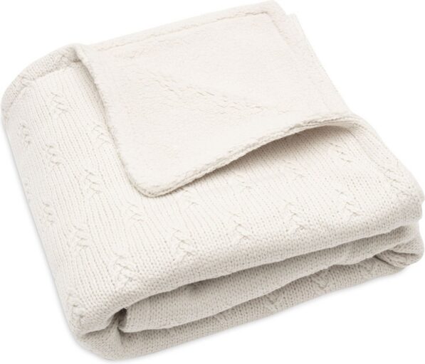 Dekentje Grain Knit Oatmeal Velvet Jollein