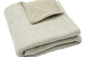 Dekentje Grain Knit Olive Green Velvet Jollein
