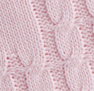 Ledikantdeken Kabel Roze Baby’s Only