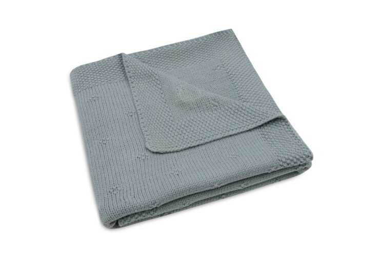 Ledikantdeken Cosy Knit Sea Green Jollein