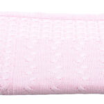 Ledikantdeken Kabel Roze Baby's Only