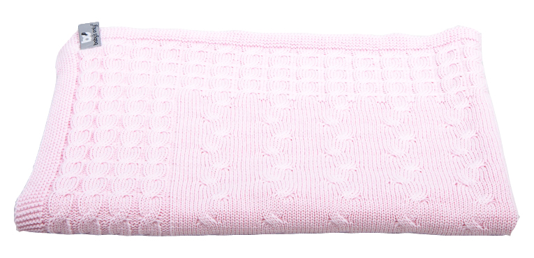 Ledikantdeken Kabel Roze Baby’s Only