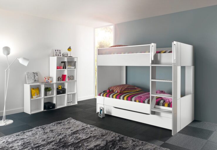 STAPELBED 90 X 200 DIMIX WIT GAUTIER