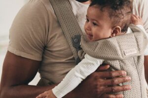 Draagzak Mini 3D Mesh Grijsbeige Babybjorn