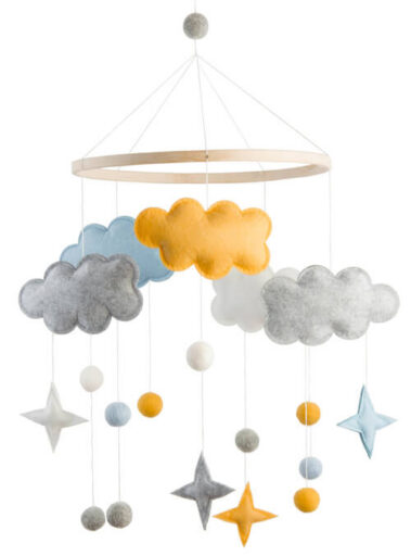 Mobiel Fantasy Clouds Yellow Baby Bello