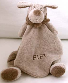 Knuffeldoek Fifi Grijsbeige Dimpel
