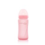 Glazen Fles 240ml Roze Everyday Baby