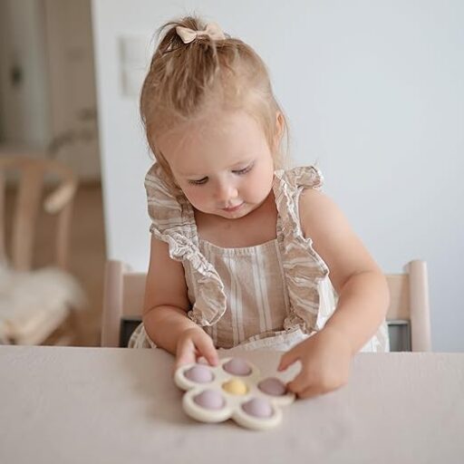 Babyspeeltje Flower Soft Lilac Press Toy Mushie