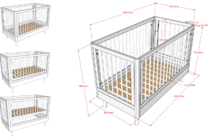 BABYBED 60 X 120 FORREST EIK VIPACK