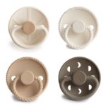 Fopspenen 4-Pack Silicone Crystal Sparkle T1 Frigg