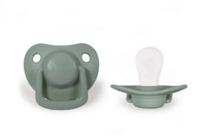 Fopspenen Moss Green 2-Pack 0-6M Filibabba