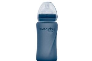 Glazen Fles Heat Sensing 240ml Blueberry Everyday Baby