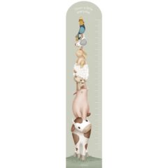 Muursticker Groeimeter Little Farm Little Dutch