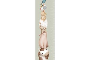 Muursticker Groeimeter Little Farm Little Dutch