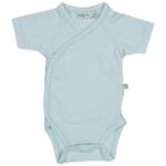 Romper Overslag Korte Mouw Babyblauw 0 Maand Hiphip