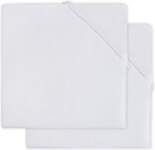 Hoeslaken Parkmatras Wit 2-pack Jollein