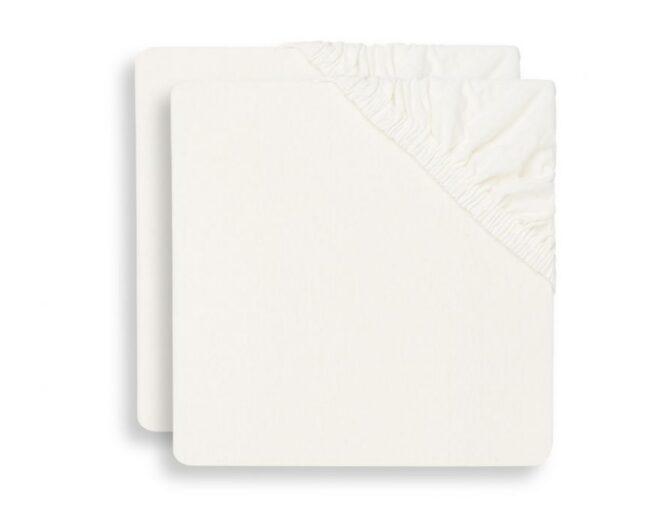 Hoeslakens Wieg Ivory Set van 2 Jollein