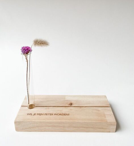 Houten Plankje Fotoframe Peter Worden Minimou