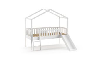 HALFHOOGSLAPER DALLAS MET GLIJBAAN WIT 90 X 200 VIPACK