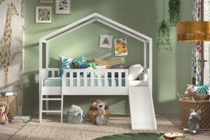 HALFHOOGSLAPER DALLAS MET GLIJBAAN WIT 90 X 200 VIPACK