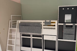 Toonzaalmodel hoogslaper met kasten Nest van Vox