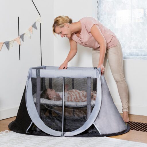 Reisbed Instant Travel Cot Grey Rock Aeromoov