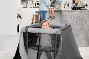 Reisbed Instant Travel Cot Grey Rock Aeromoov