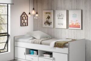 TOONZAALMODEL KAJUITBED 90 X 200 BONNY WIT VIPACK
