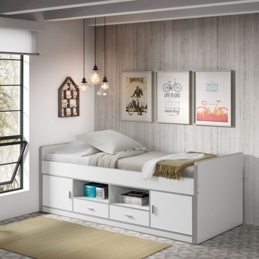 TOONZAALMODEL KAJUITBED 90 X 200 BONNY WIT VIPACK
