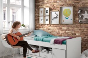 TOONZAALMODEL KAJUITBED 90 X 200 BONNY WIT VIPACK