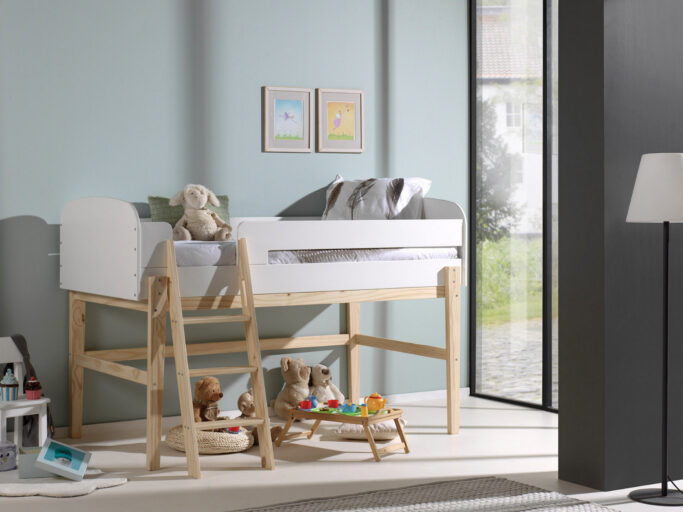 HALFHOOGSLAPER 90 X 200 WIT KIDDY VIPACK