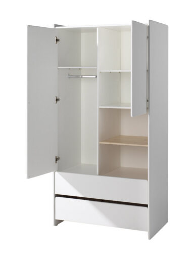 KLEERKAST 2 DEUREN + 2 LADES KIDDY VIPACK