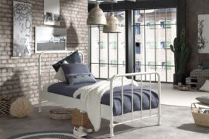 BED 90 X 200 BRONXX MATT WHITE VIPACK