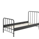 BED 90 X 200 BRONXX MATT BLACK VIPACK