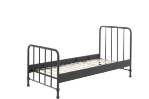 BED 90 X 200 BRONXX MATT BLACK VIPACK