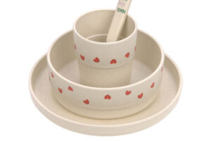Kinderservies Happy Rascals Heart Lavender Lässig