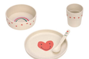 Kinderservies Happy Rascals Heart Lavender Lässig