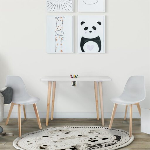 Kindertafel Wit