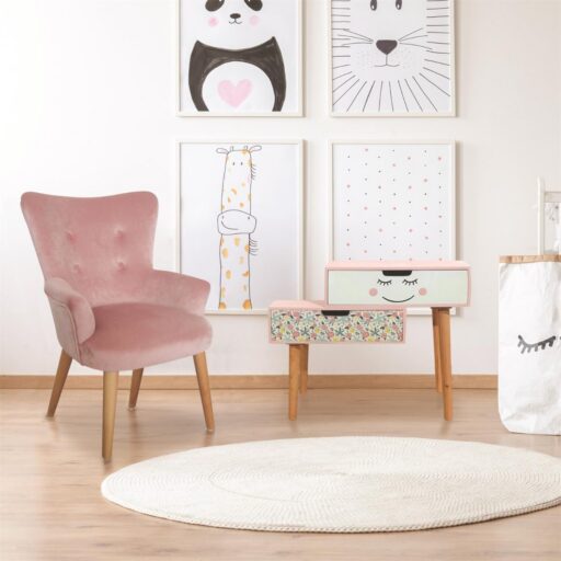 Kinderzetel Velvet Roze The Concept Factory