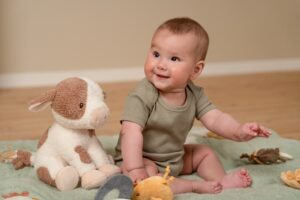 Knuffel Koe Little Farm 25 Cm Little Dutch