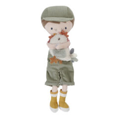 Knuffelpop Boer Jim Met Kip 35 Cm Little Dutch