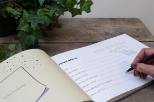 Kraambezoekboek Antraciet Jep