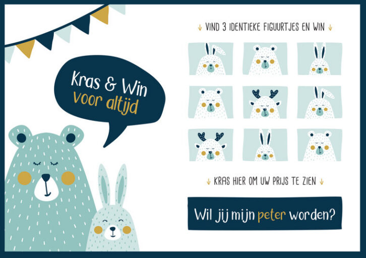 Kraskaart Wil Jij Mijn Peter Worden Minimou