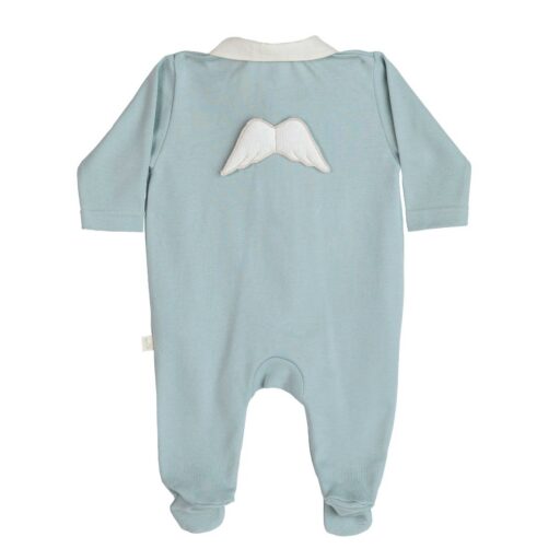 Kruippakje Angel Pastel Blue Katoen 1M Baby Gi