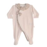 Kruippakje Velours Peach Pink Leah 1M Baby Gi