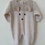Kruippakje Velours Sweet Bears Beige 1M Baby Gi