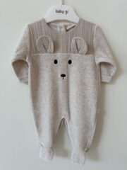 Kruippakje Velours Sweet Bears Beige 1M Baby Gi