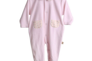 Kruippakje Emily Roze Velours 1M Baby Gi