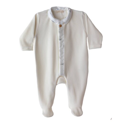 Kruippakje Velours Ivory Little Rabbit 0M Baby Gi